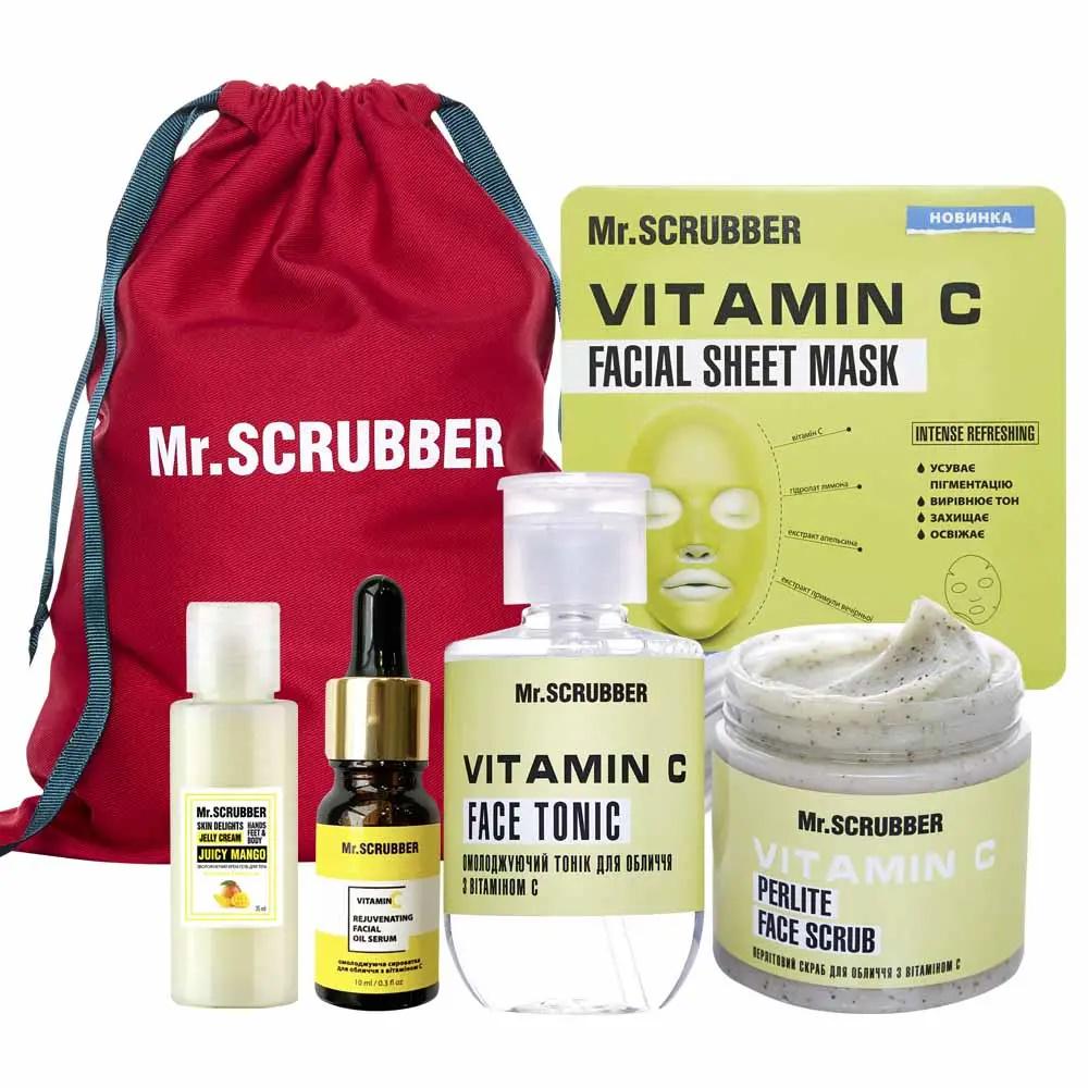 Подарочный набор Mr.SCRUBBER Vitamin C в новогоднем мешочке