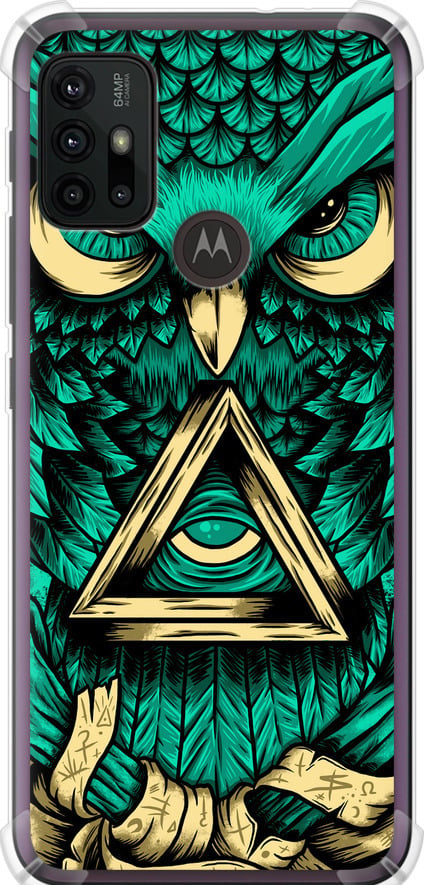 Чехол на Motorola Moto G10 Сова Арт-тату (3971sp-2319-42517)