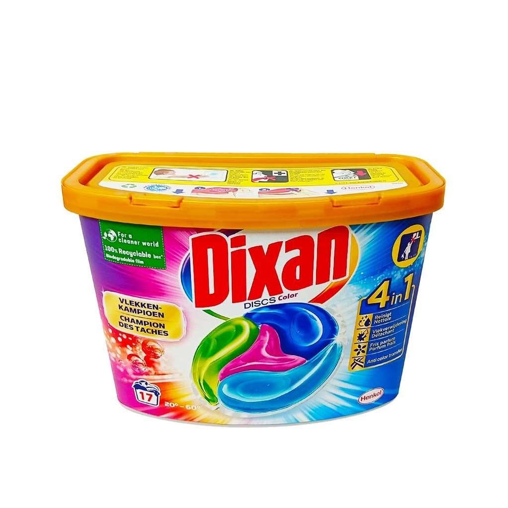 Капсулы для стирки Dixan Discs 4in1 Color для цветного белья 17 шт. Капсулы для стирки Dixan Discs 4in1 Color для цветного белья 17 шт.