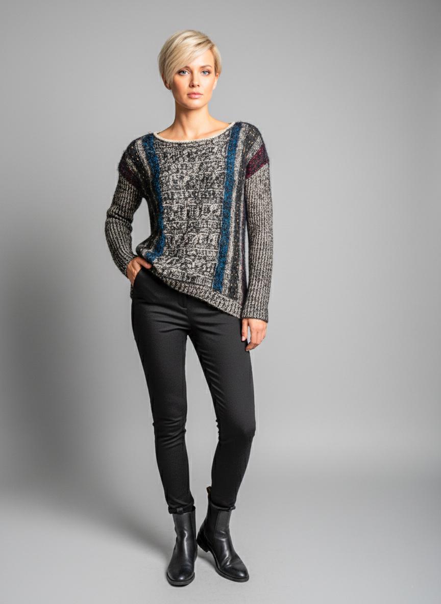 Светр жіночий демісезонний Lowett LW-835309 р. 42 Сірий (17852158) - фото 6 Светр жіночий демісезонний Lowett LW-835309 р. 42 Сірий (17852158) - фото 6