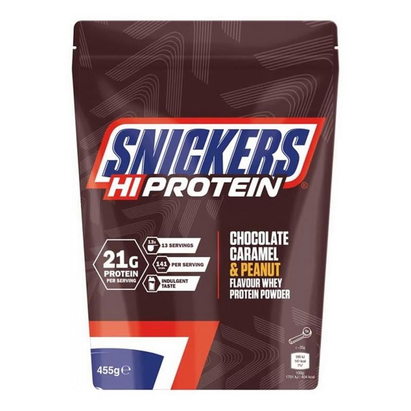 Концентрат сироватковий Snickers Hi Protein Шоколад/Карамель/Арахіс 455 г (22657-01)