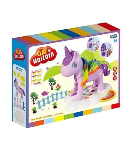 Тесто для лепки SM 8099 Единорог 6 цветов массы для лепки/экструдер /молды (153463)