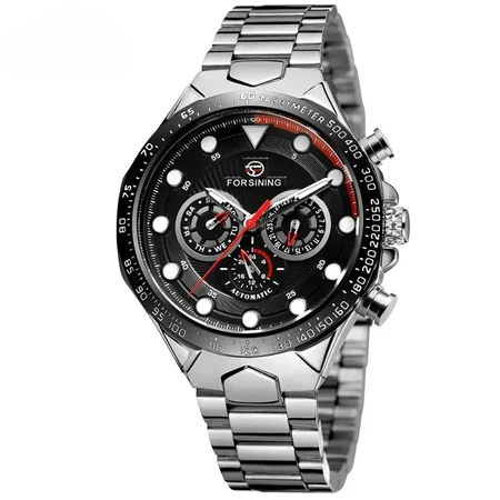 Наручний годинник Forsining 6911 Silver-Black (1943) Наручний годинник Forsining 6911 Silver-Black (1943)