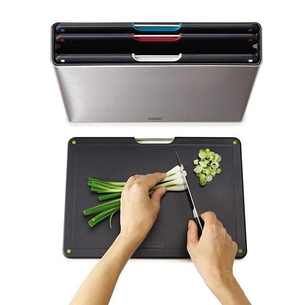 Набор разделочных досок Joseph Joseph Folio Silver Large (60170) - фото 6 Набор разделочных досок Joseph Joseph Folio Silver Large (60170) - фото 6