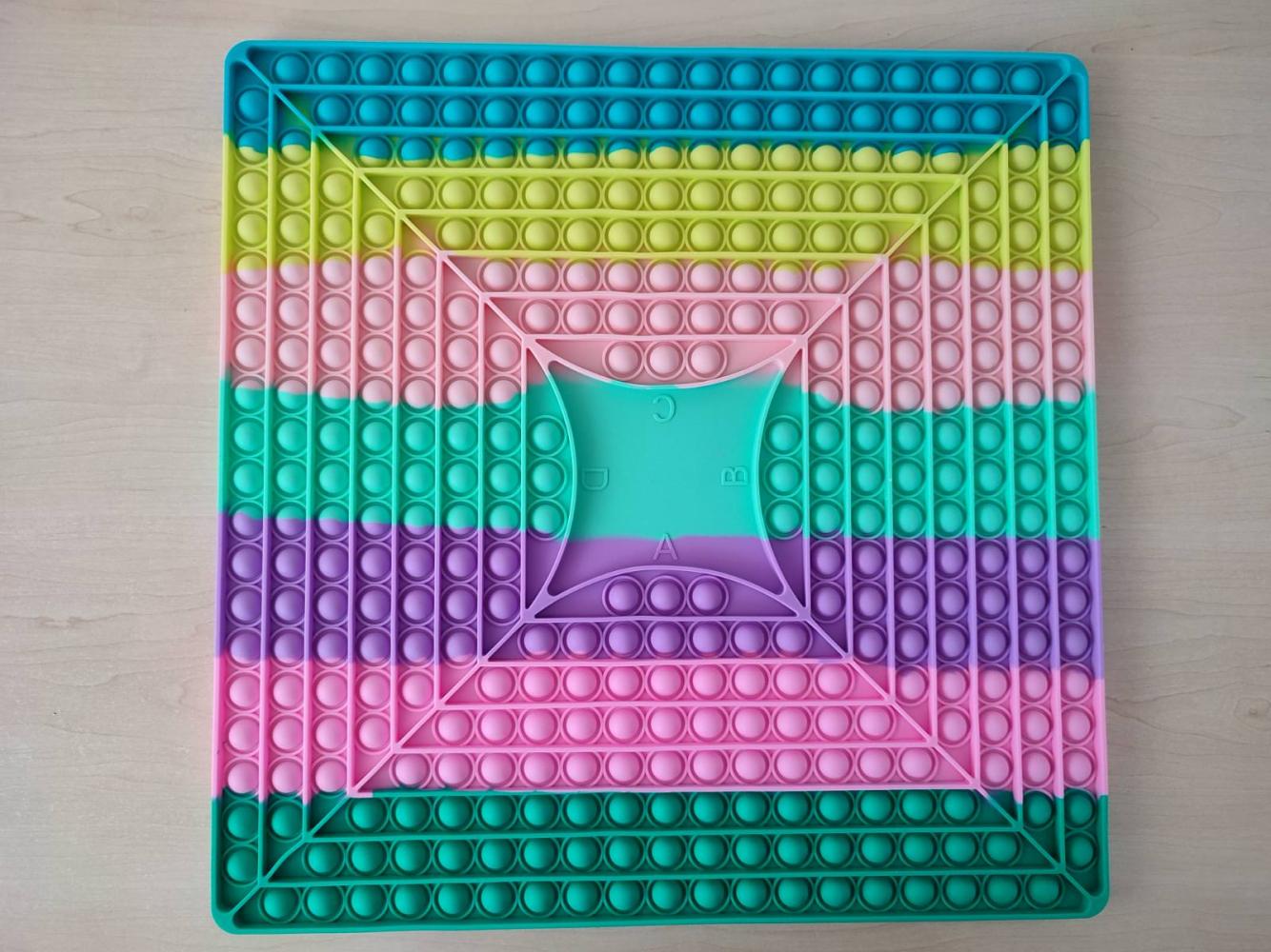 Игрушка антистресс Pop It Большой Квадрат Макарон 40х40 см (22133)