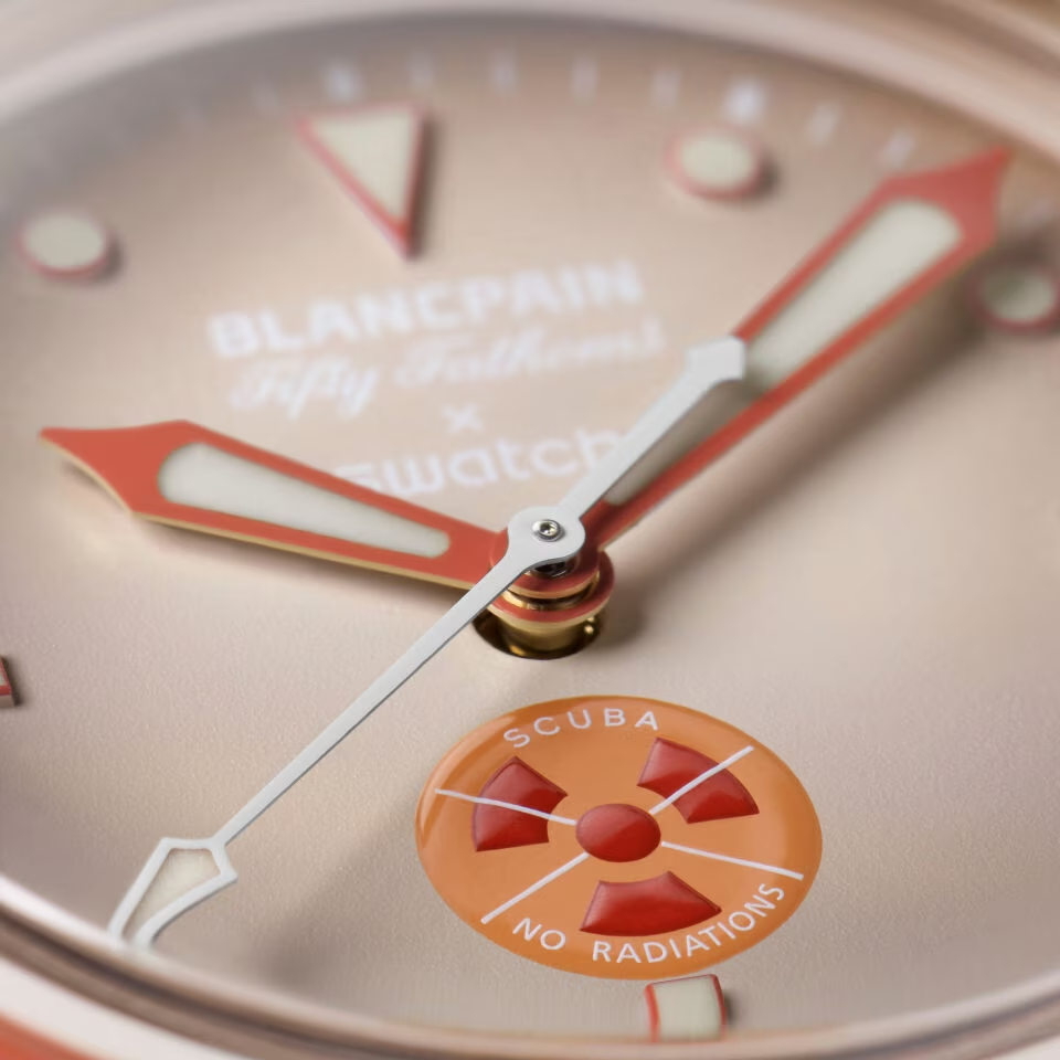 Наручний годинник Swatch Blancpain Bioceramic Scuba Fifty Fathoms Collection Arctic Ocean (SO35N100) - фото 3