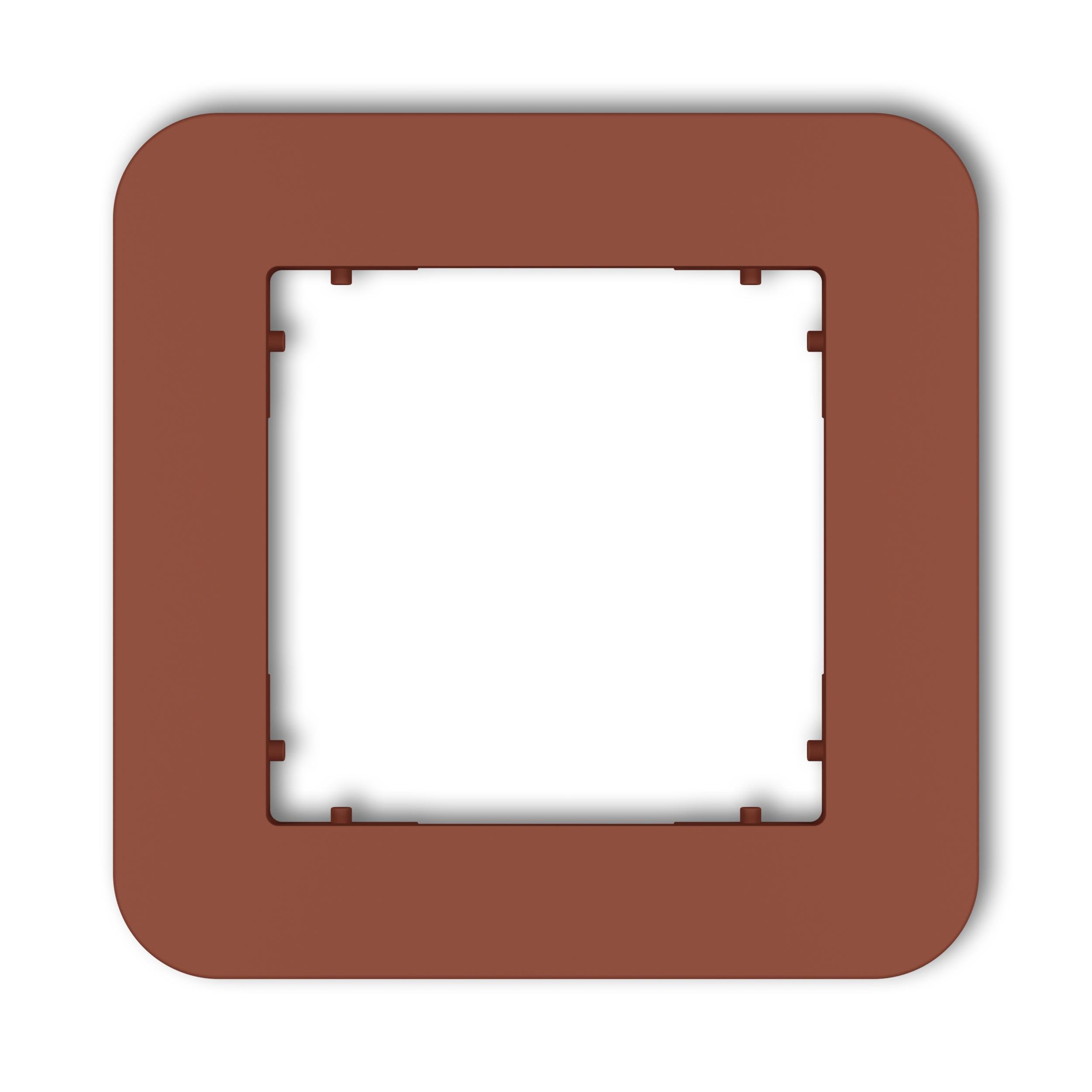 Рамка одинарная универсальная закругленная Karlik Mini Терракотовый (63MRTZ-1)