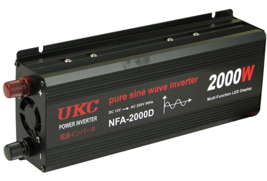 Инвертор напряжения UKC NFA-2000D 2000W 12V/220V для автомобиля (2104618318)