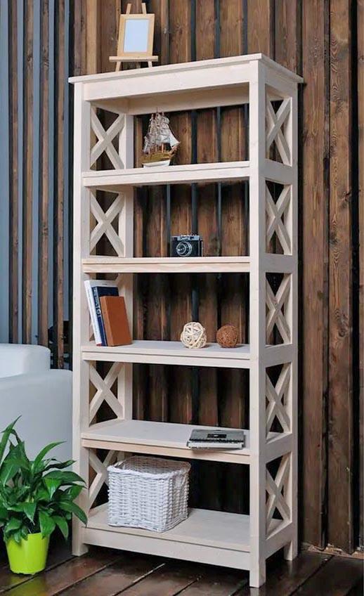 Стеллаж кухонный из дерева Трасел 671 Бланже (СТА-6716301)