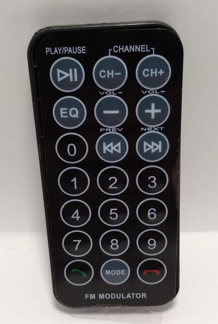 FM-модулятор автомобильный C4 MP3 USB TF/microSD дисплей пульт ДУ Black (5698403) - фото 4