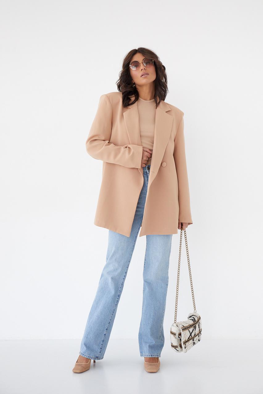 Піджак Fame istanbul із підплічниками L Світло-коричневий (9528545) - фото 3 Піджак Fame istanbul із підплічниками L Світло-коричневий (9528545) - фото 3