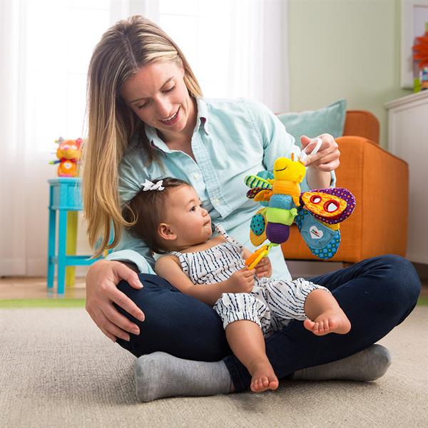Мягкая игрушка-подвеска Lamaze Бабочка с прорезывателем и пищалкой (L27024) - фото 3 Мягкая игрушка-подвеска Lamaze Бабочка с прорезывателем и пищалкой (L27024) - фото 3
