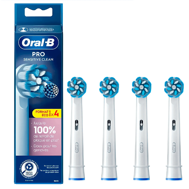 Насадки для електричної зубної щітки Oral-B Pro Sensitive Clean 4 шт. White