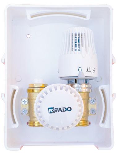 Клапан регулирующий для теплого пола FADO 3/4" под евроконус (FD-KLR01)