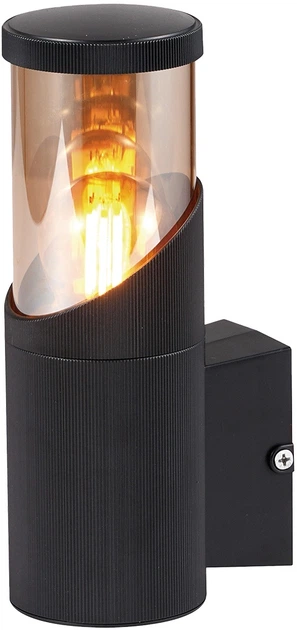 Светильник фасадный Eurolamp DECO S под лампу Е27 IP54 Черный (BRA-1xE27(DECO)S)