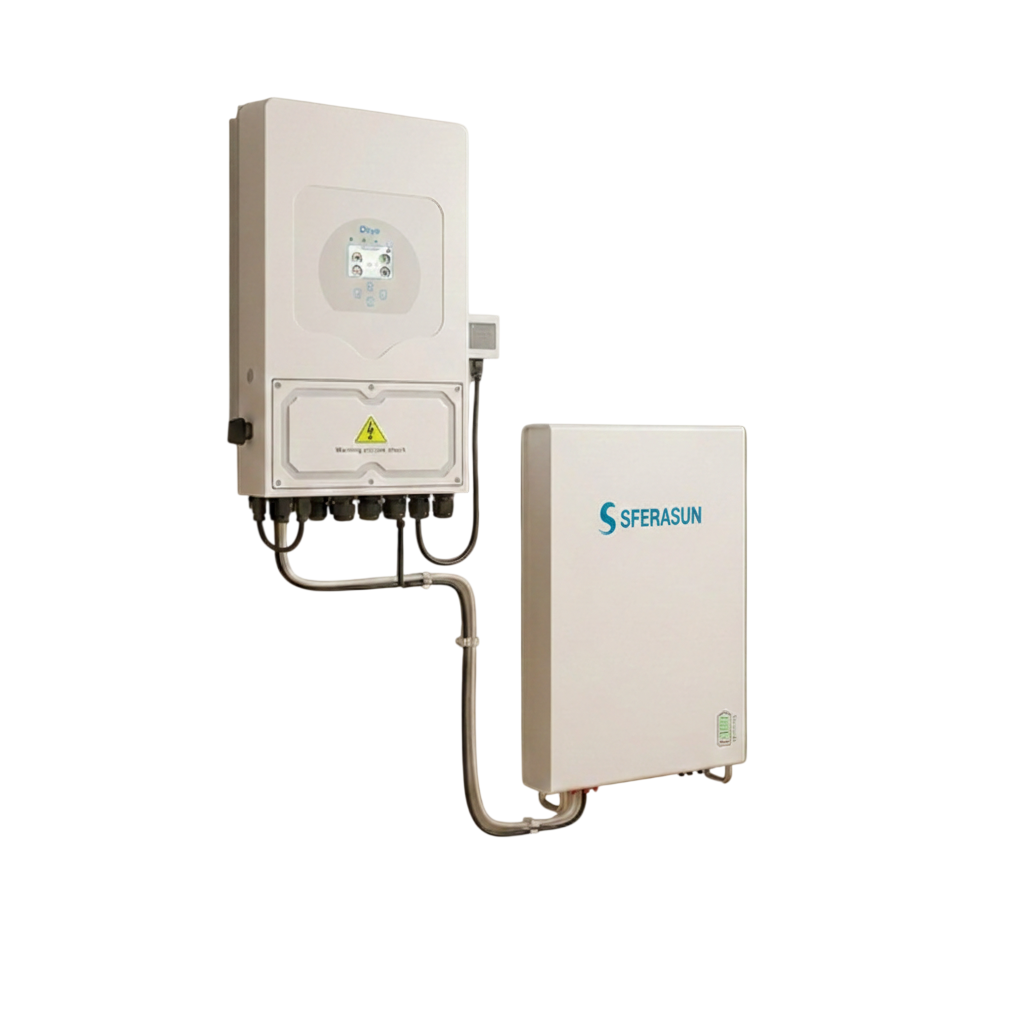 Комплект резервного питания Deye SUN-5K-SG05LP1-EU/GENIX GREEN JLS16100B LiFePo4 51,2V/5,12 kWh (2037) Комплект резервного питания Deye SUN-5K-SG05LP1-EU/GENIX GREEN JLS16100B LiFePo4 51,2V/5,12 kWh (2037)