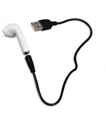 Гарнітура Bluetooth HBQ i7 R на одне вухо White (000022557)