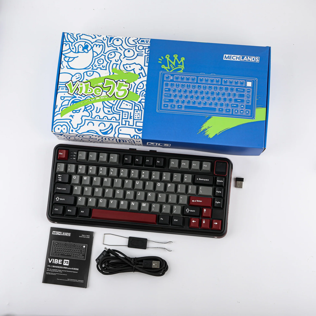 Клавиатура беспроводная MechLands Vibe75 V2 Black (2000183) - фото 10 Клавиатура беспроводная MechLands Vibe75 V2 Black (2000183) - фото 10