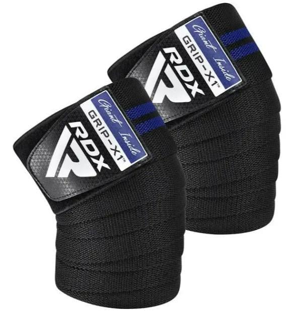 Бинты на колени RDX GYM KNEE WRAP R11 Black/Blue (WAH-KR11BU)