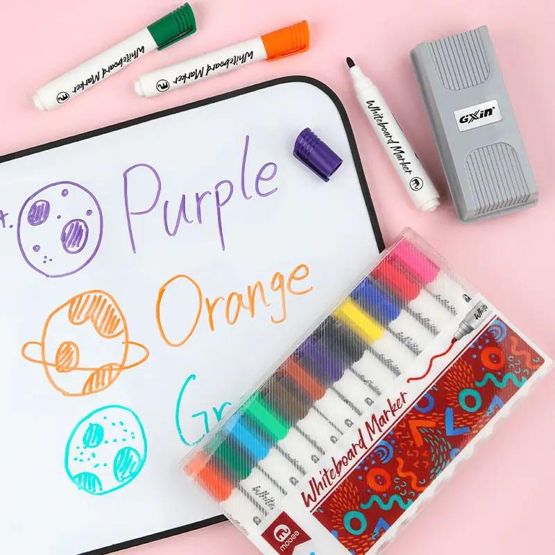 Набор цветных маркеров для маркерных досок легко стираются 12 шт. - фото 7 Набор цветных маркеров для маркерных досок легко стираются 12 шт. - фото 7