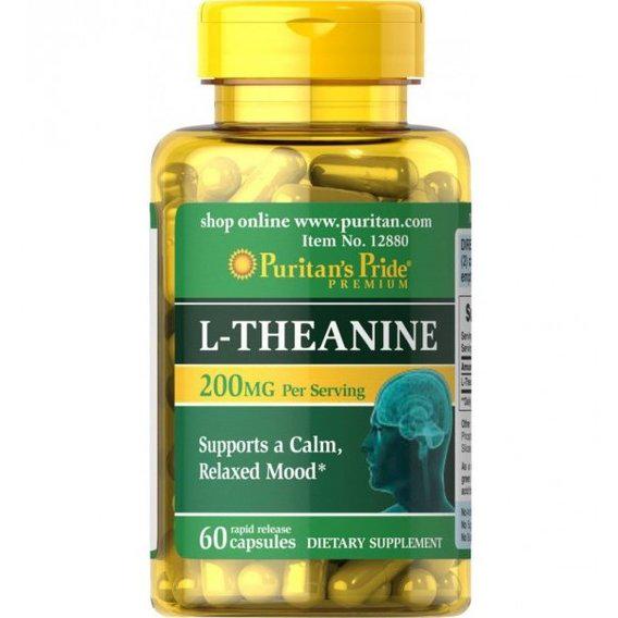 Теанин Puritan's Pride L-Theanine 200 мг 60 Caps Теанин Puritan's Pride L-Theanine 200 мг 60 Caps