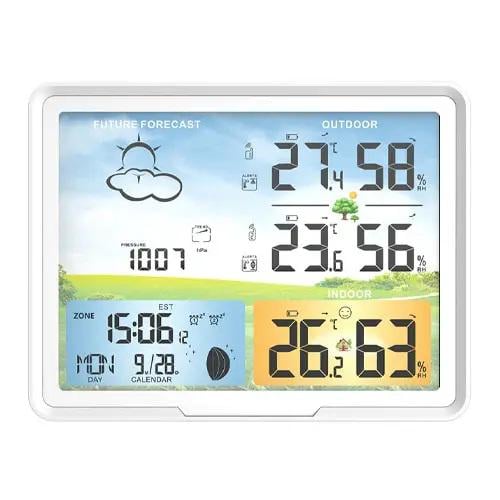 Метеостанция беспроводная PT20B 2 датчика гигрометр/барометр цветной дисплей (468c3ce6)