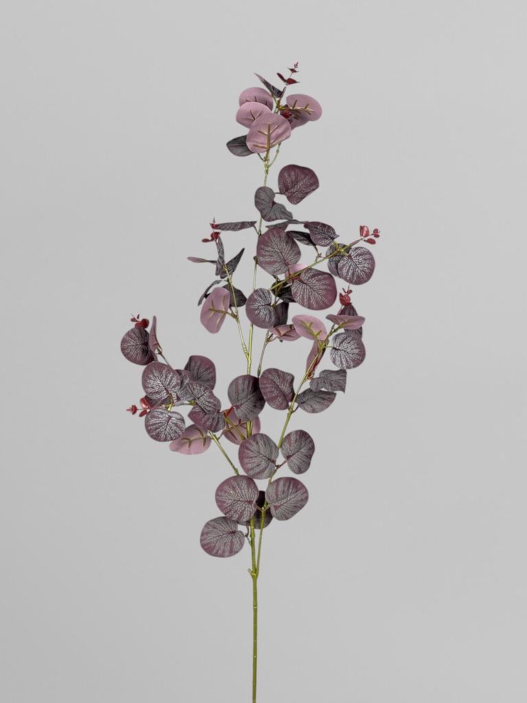 Искусственная ветвь для декора эвкалипт 90 см Фиолетовый (Р03044)