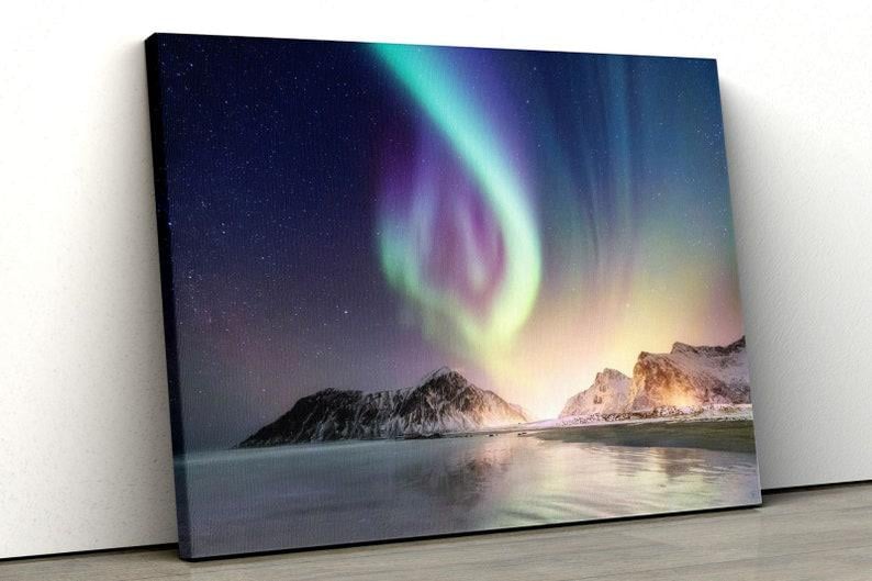 Картина на холсте KIL Art Северное сияние 81x54 см (375)