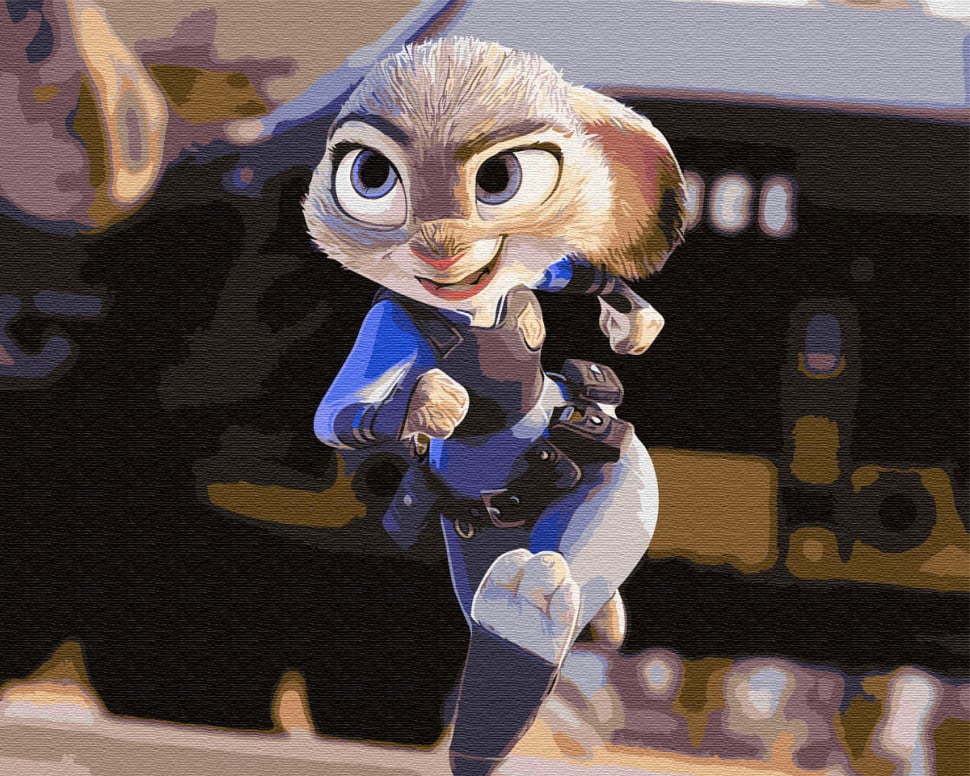 Картина по номерам Brushme Полицейский из зверополиса (GX9820)