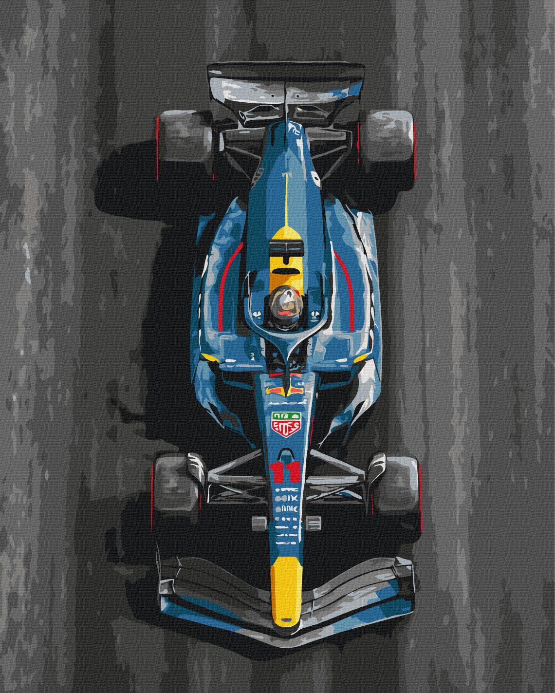 Картина за номерами Brushme Синій болід 40x50 см (BS54509) Картина за номерами Brushme Синій болід 40x50 см (BS54509)