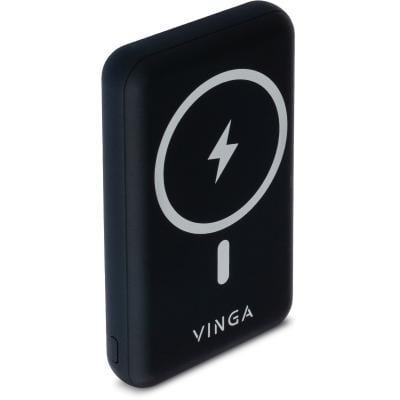 Павербанк УМБ Vinga Wireless Magnetic QC/PD 10000 mAh (VPBAMS10BK)