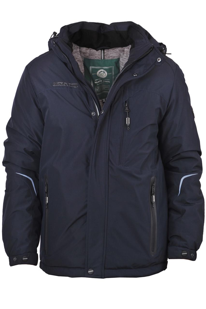 Куртка зимова чоловіча Black Vinyl 22-BC22-2089L Темно-синій (22-BC22-2089L_35_64)