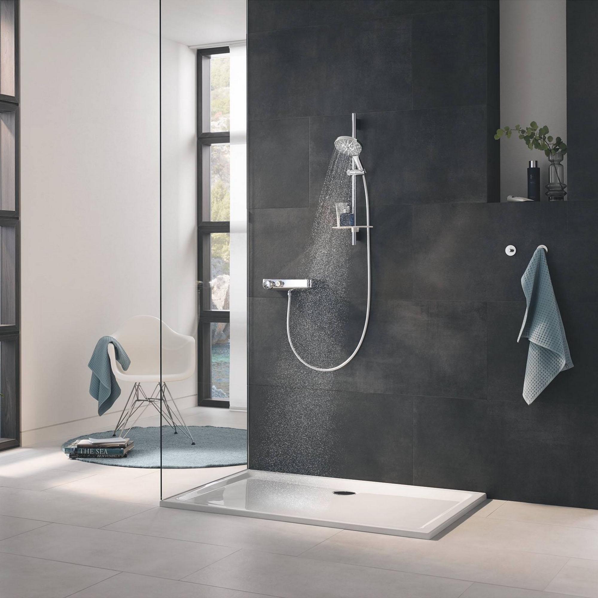 Душевой комплект Grohe Rainshower Smartactive 26591000 со штангой Хром (97090) - фото 9