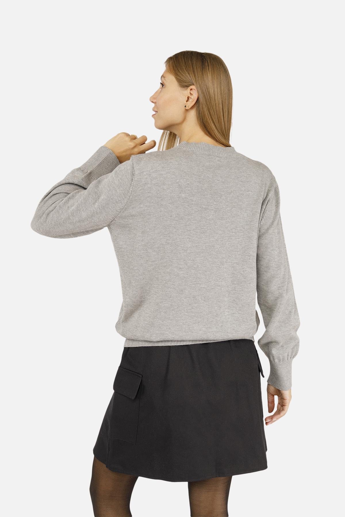 Джемпер жіночий р. 44 Сірий (SKT001008691) - фото 4 Джемпер жіночий р. 44 Сірий (SKT001008691) - фото 4