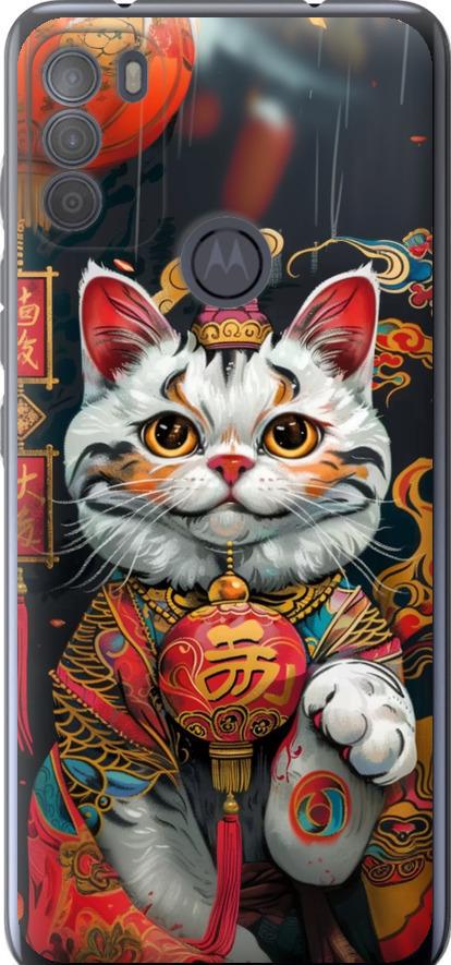 Чехол на Motorola G50 China Cat v2 (6135u-2354-42517)