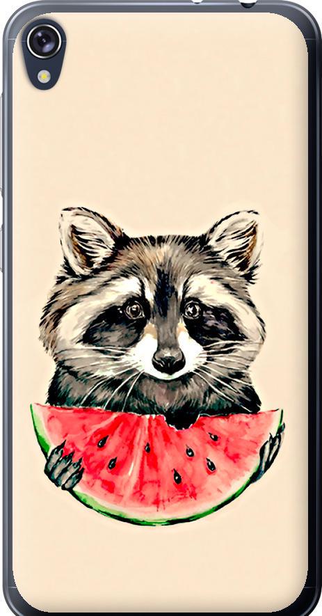 Чехол на Asus ZENFONE Live ZB501KL Енотик с арбузом (4605u-1128-42517)