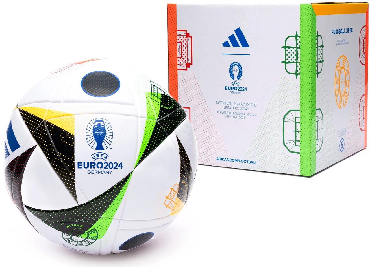 М'яч футбольний для дітей Adidas EURO24 Fussballliebe League BOX IN9369 р. 4 - фото 9