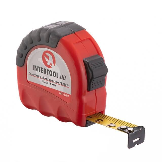 Рулетка з металевим полотном Intertool Extra MT-0203 3 м x 16 мм (30015-1)