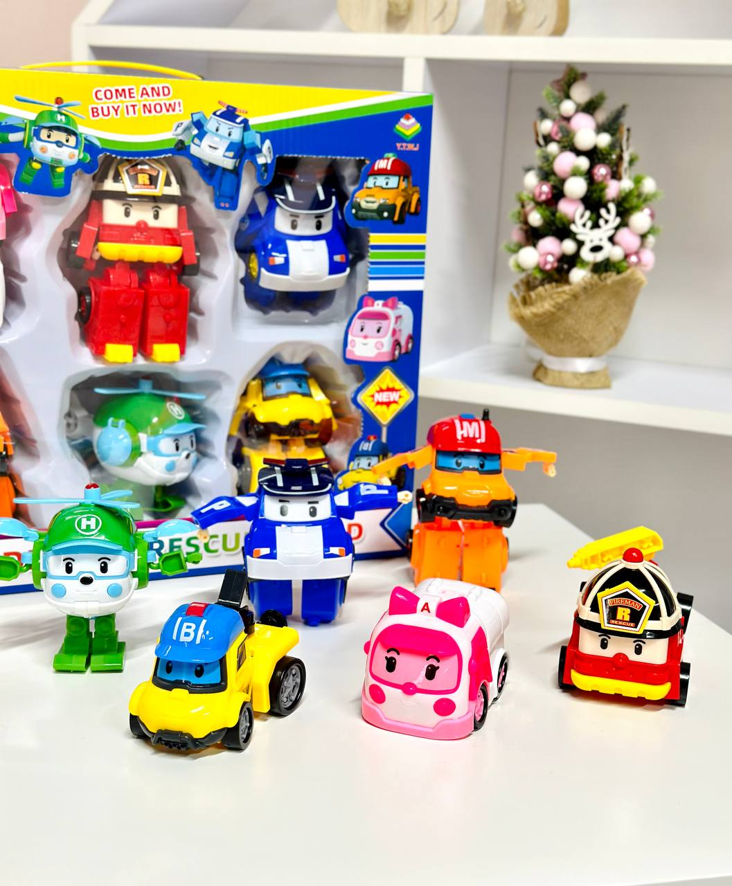 Набір фігурок Fun Game Робокар Полі 6 машинок трансформуються у роботів 335 В трансформери (2429434232) - фото 3 Набір фігурок Fun Game Робокар Полі 6 машинок трансформуються у роботів 335 В трансформери (2429434232) - фото 3