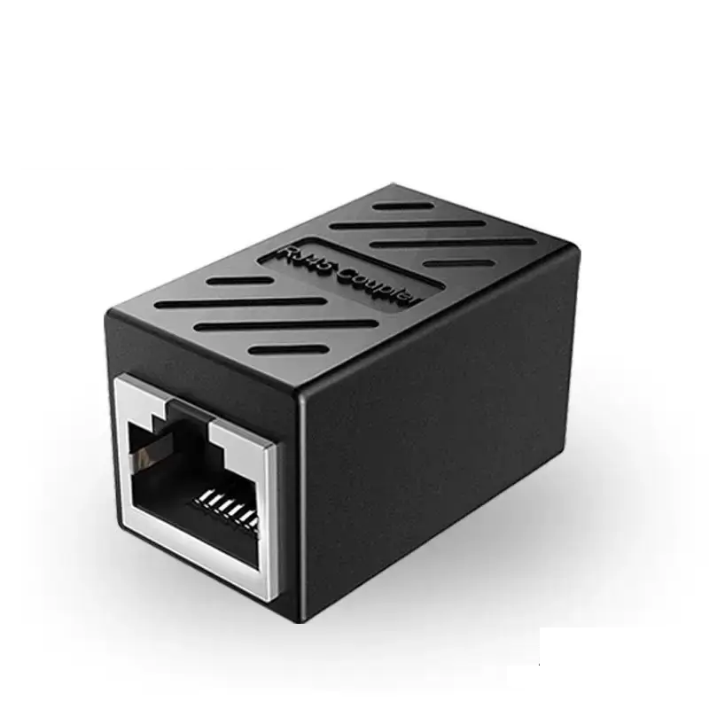 Соединитель витой пары куплер гнездо-гнездо RJ-45 Coupler Черный (2939270890)
