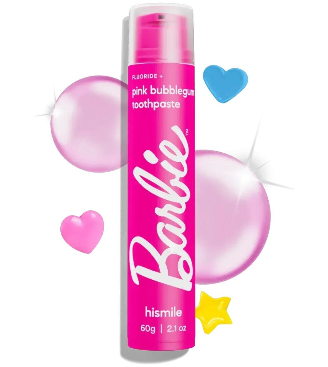 Зубна паста Hismile Barbie Pink Bubblegum Toothpaste зі смаком жуйки 60 г (29511091) - фото 2 Зубна паста Hismile Barbie Pink Bubblegum Toothpaste зі смаком жуйки 60 г (29511091) - фото 2