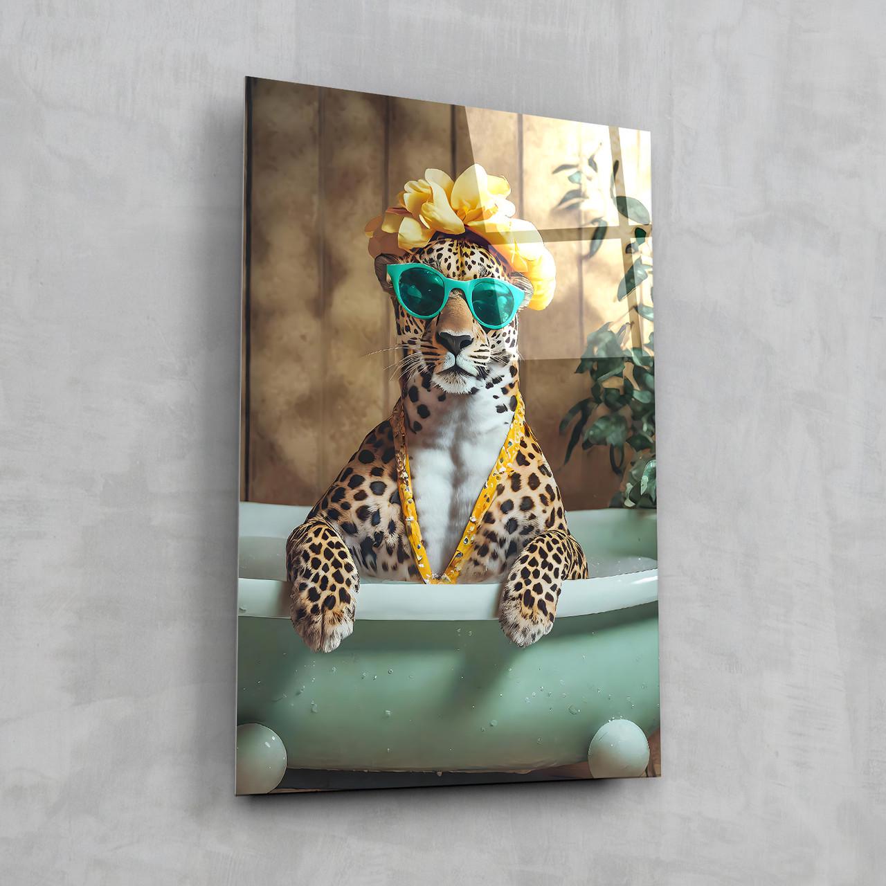 Картина на стекле NovellaPrint Леопард в ванне 60х90 см (451.3) - фото 7