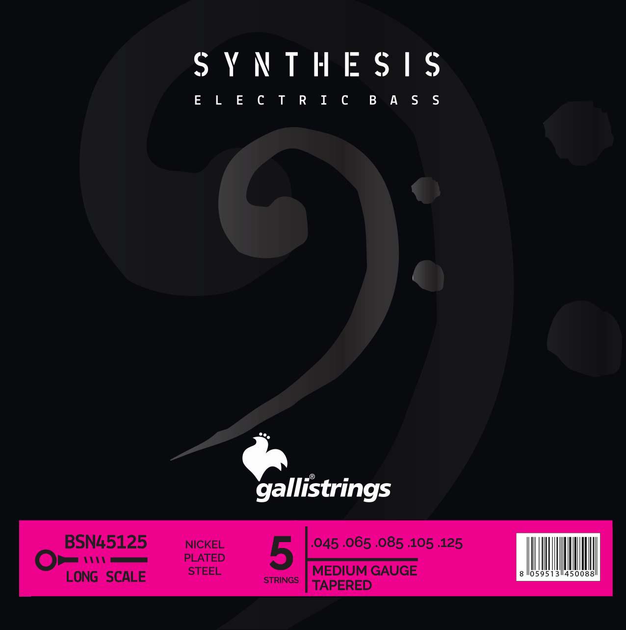 Струны для бас-гитары Gallistrings BSN45125.045-.125/Synthesis/MEDIUM TAPERED/Nickel (25491743)