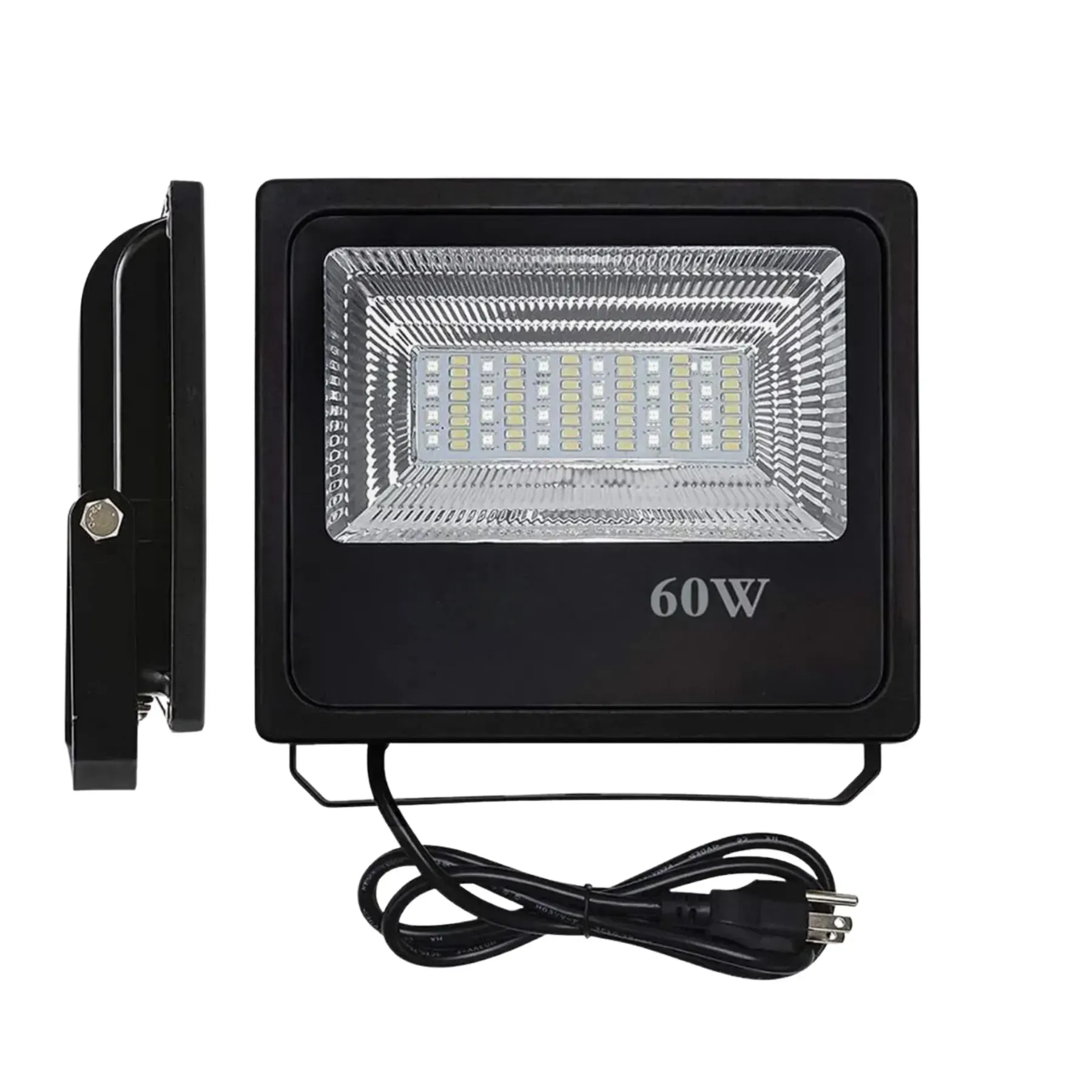 Прожектор RGB 120 LED 60W для улицы и студии алюминиевый с управлением через приложение (778218)