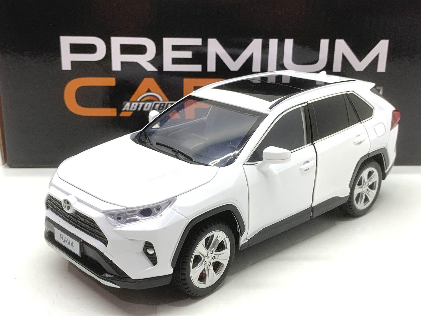 Машина иннерционная АвтоСвіт Toyota RAV4 открываются двери/капот/багажник 20 см Белый (AP-2008)