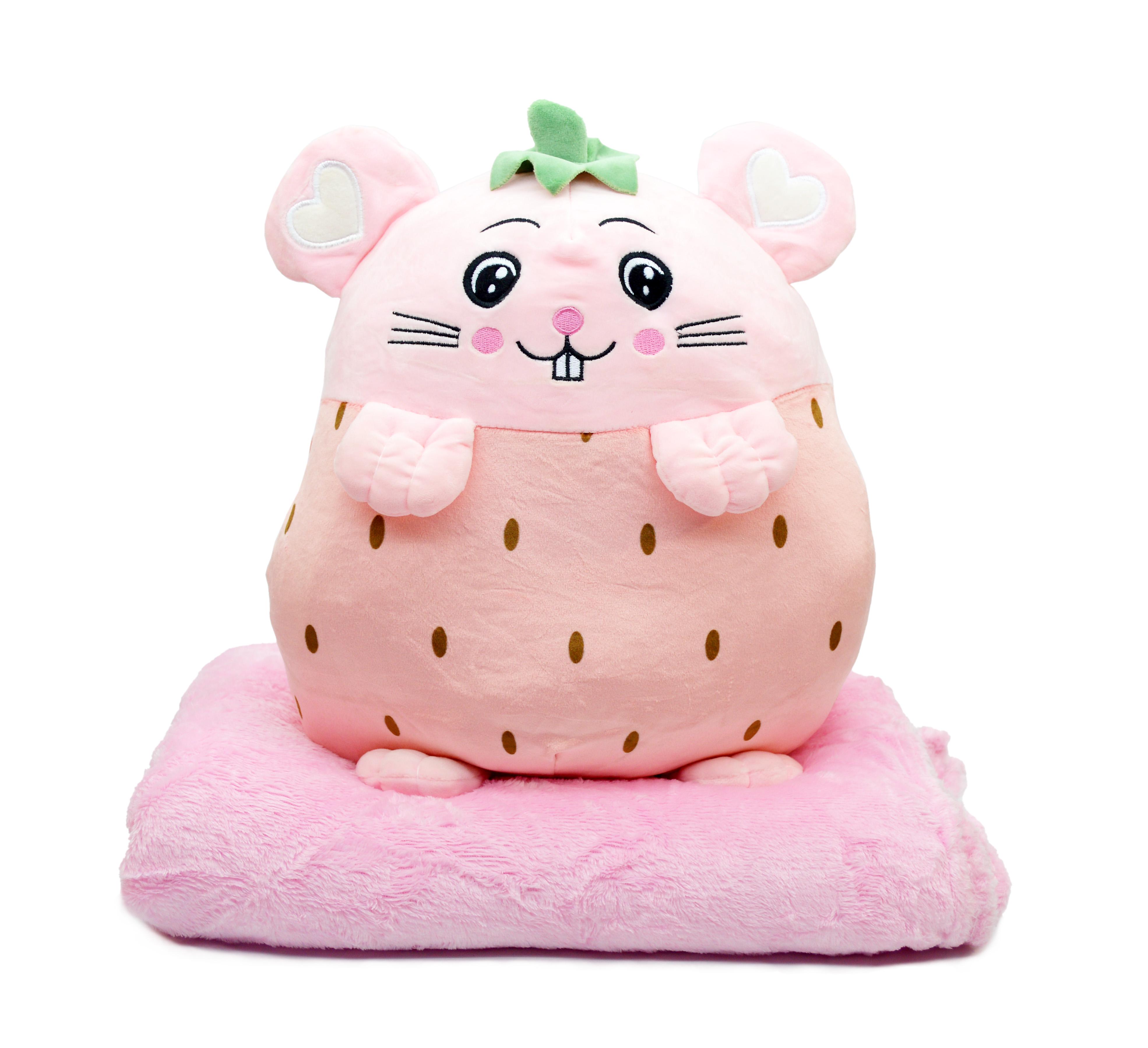 М'яка іграшка з пледом 18198-3 39 см - фото 1 М'яка іграшка з пледом 18198-3 39 см - фото 1