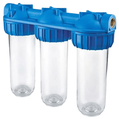 Фильтр-колба Atlas Filtri TRIPLEX PLUS 3P 1" латунь/10" AFO SX TS 45°C 8 bar