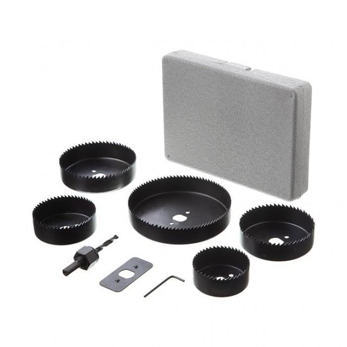 Набор корончатых сверл по древесине Intertool BT-0024 64-127 мм 8 шт. (32407471)