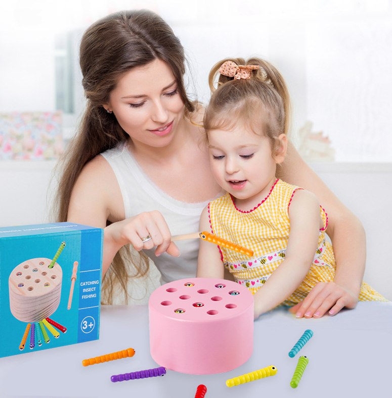 Развивающая игра Duoqu Магнитная рыбалка Розовый - фото 3 Развивающая игра Duoqu Магнитная рыбалка Розовый - фото 3