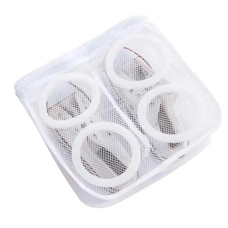 Мішок-чохол для прання та зберігання взуття 28x24,5x8 см White (127751) Мішок-чохол для прання та зберігання взуття 28x24,5x8 см White (127751)